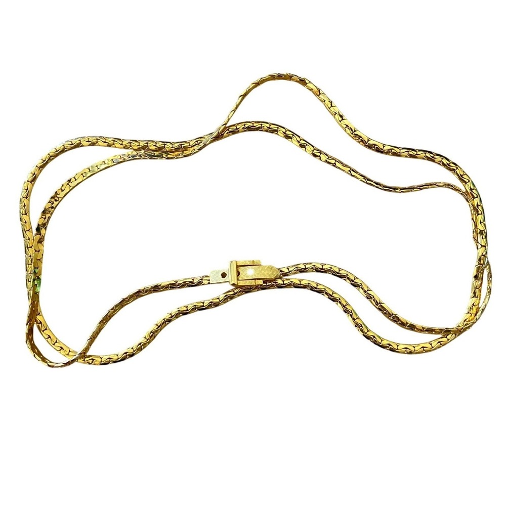 Accessocraft Womens Necklace Belt Chain Buckle Clasp Gold Tone OS